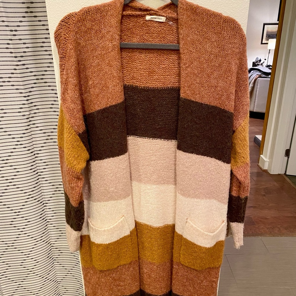 Striped Duster Cardigan